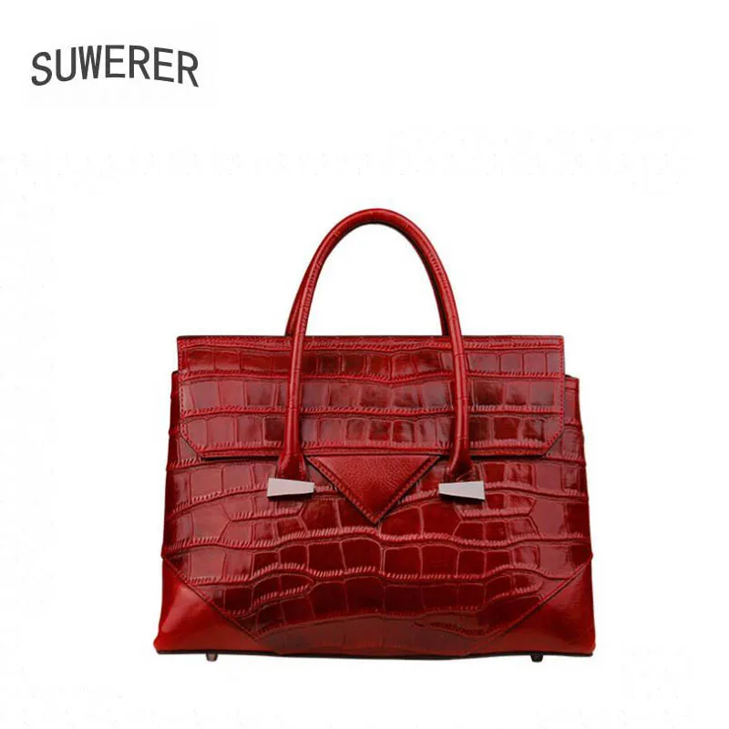 SUWERER Genuine Leather women bags for women 2018 new fashion luxury handbags women bags designer women leather handbags
SUWERER Genuine Leather women bags for women 2018 new fashion luxury handbags women bags designer women leather handbags