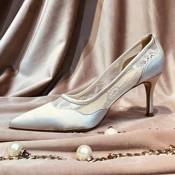 Kmeioo Shoes Woman Wedding Pumps Elegant Lace Shoes Pointed Toe High Heels Evening Shoes Women Stiletto Thin Heel 2020 Brand
Kmeioo Shoes Woman Wedding Pumps Elegant Lace Shoes Pointed Toe High Heels Evening Shoes Women Stiletto Thin Heel 2020 Brand