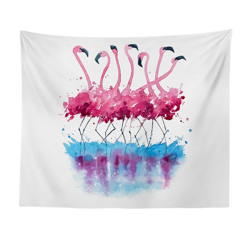 

Fashion Flamingo Tapestry Wall Hanging Animal Wall Carpet Twin Hippie Tapestry Bohemian Hippy Home Decor Bedspread Sheet