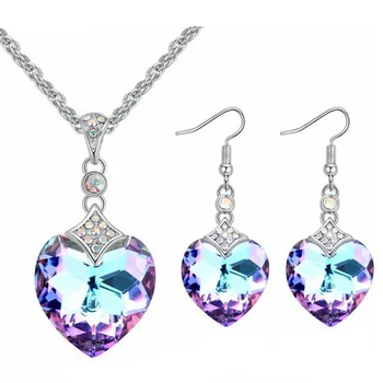 SHDEDE Heart Crystal from Swarovski Fashion Jewelry Sets For Women Wedding Dangle Drop Earrings Necklace For Bridal Gift -25550
SHDEDE Heart Crystal from Swarovski Fashion Jewelry Sets For Women Wedding Dangle Drop Earrings Necklace For Bridal Gift -25550