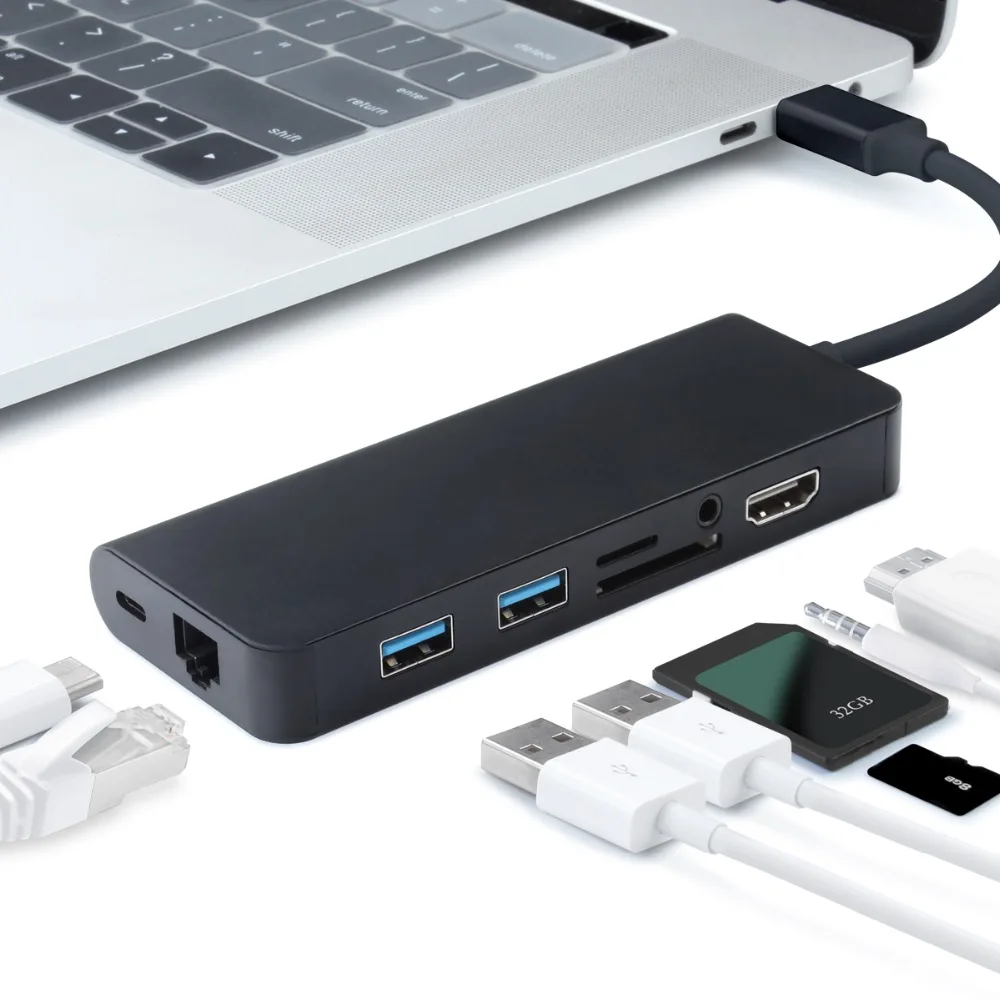 USB-концентратор 8 в 1 с портами USB Type-C и кардридером RJ45, совместимым с HDMI, для MacBook Pro Air 13, 15, 16, 2020, A2338, A2289
USB-концентратор 8 в 1 с портами USB Type-C и кардридером RJ45, совместимым с HDMI, для MacBook Pro Air 13, 15, 16, 2020, A2338, A2289