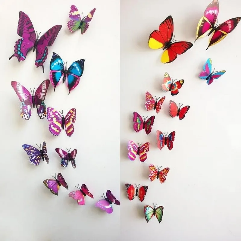 New Qualified Wall Stickers 12Pcs Decal Wall Stickers Home Decorations 3D Butterfly Rainbow PVC Wallpaper for Living Room mural
New Qualified Wall Stickers 12Pcs Decal Wall Stickers Home Decorations 3D Butterfly Rainbow PVC Wallpaper for Living Room mural