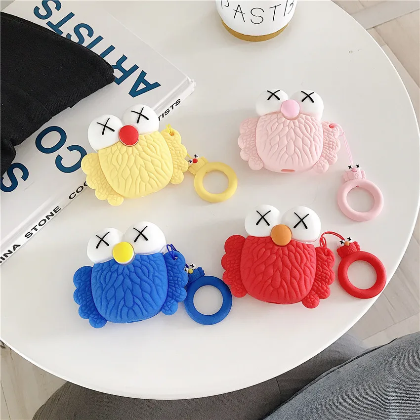 YUMQUA Cute Cartoon Bluetooth Earphone Case for Airpods Accessories Protective Cover Bag With Anti-lost Ring Strap
YUMQUA Cute Cartoon Bluetooth Earphone Case for Airpods Accessories Protective Cover Bag With Anti-lost Ring Strap