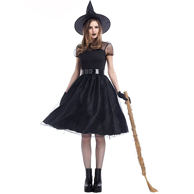 Halloween Sexy Witch Costumes Adult Women Queen Carnival Party Scary Fancy Dress Mesh Belted Gloves Witch Dress Black
Halloween Sexy Witch Costumes Adult Women Queen Carnival Party Scary Fancy Dress Mesh Belted Gloves Witch Dress Black