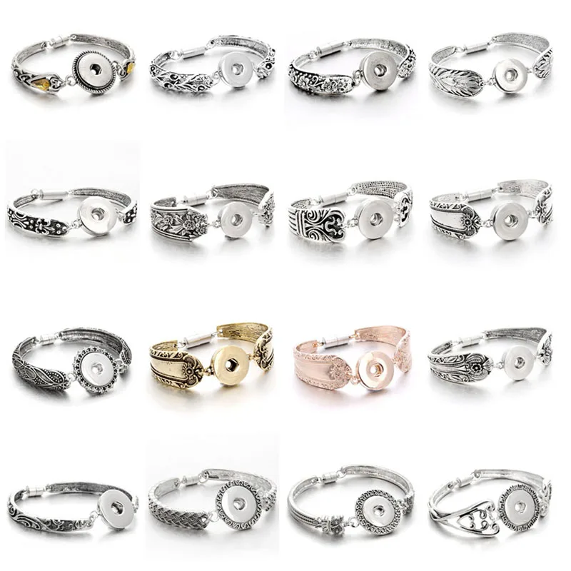 Snap Jewelry Magnet Bracelet Bangles Vintage Flowers Carved Snap Bracelets for Women Men Fit 18mm Snap Buttons DIY Accessories
Snap Jewelry Magnet Bracelet Bangles Vintage Flowers Carved Snap Bracelets for Women Men Fit 18mm Snap Buttons DIY Accessories
