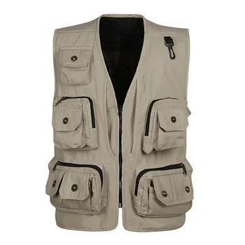 2017 New Summer Fashion high quality Mesh Vest Multi-pocket Vest Photography Vest Working Waistcoat ;men vest Size:L-XXXL
2017 New Summer Fashion high quality Mesh Vest Multi-pocket Vest Photography Vest Working Waistcoat ;men vest Size:L-XXXL