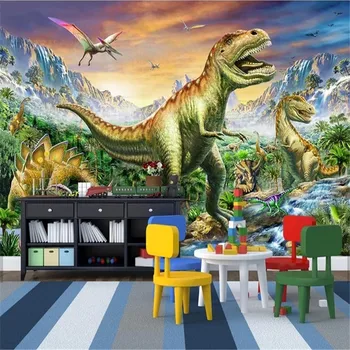 Custom 3D Non-Woven Colorful Forest Tyrannosaurus Jurassic Dinosaur World 3D photo wallpaper Children's RoomBackground Mural
Custom 3D Non-Woven Colorful Forest Tyrannosaurus Jurassic Dinosaur World 3D photo wallpaper Children's RoomBackground Mural