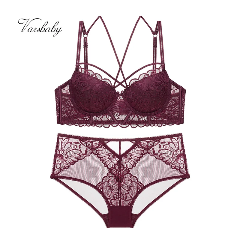 Varsbaby sexy lace thick cup push up lingerie beauty back Y-lined straps 3/4 cup gather bra and panty set for young ladies
Varsbaby sexy lace thick cup push up lingerie beauty back Y-lined straps 3/4 cup gather bra and panty set for young ladies
