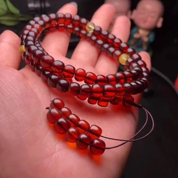 7.7mm Real Natural Blood Red Amber Bracelet Jewelry For Women Men Stretch 108 Round Beads Stone Crystal Fashion Bracelet AAAAA
7.7mm Real Natural Blood Red Amber Bracelet Jewelry For Women Men Stretch 108 Round Beads Stone Crystal Fashion Bracelet AAAAA