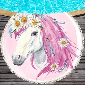 Pink Cute Unicorn Microfiber Large Round Beach Towel Toalla Microfibra Thick Terry Cloth Tassels Blanket Serviette De Plage
Pink Cute Unicorn Microfiber Large Round Beach Towel Toalla Microfibra Thick Terry Cloth Tassels Blanket Serviette De Plage