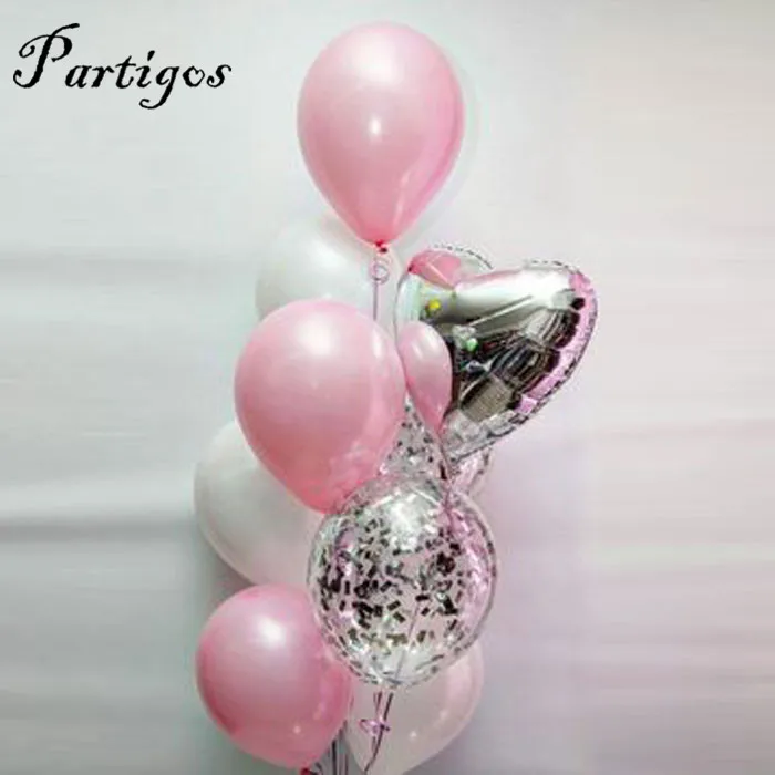9pcs silver confetti transparent balloon Heart Shape Foil Balloons Heart Balloon Wedding Brithday Party Decoration balony globos
9pcs silver confetti transparent balloon Heart Shape Foil Balloons Heart Balloon Wedding Brithday Party Decoration balony globos
