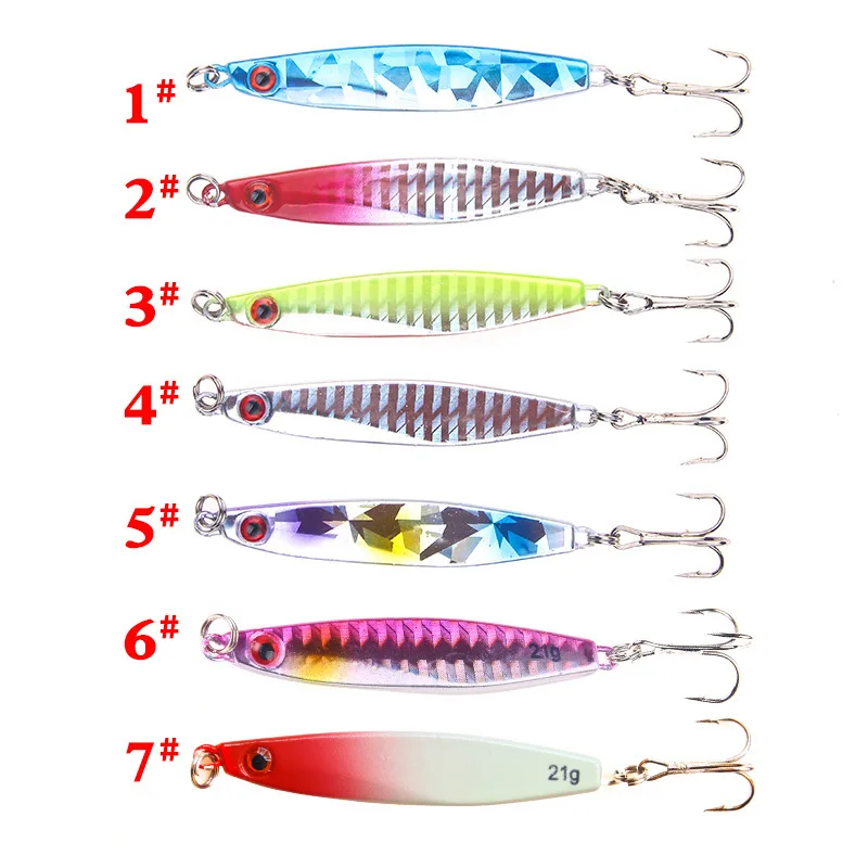 7Pcs/lot Lifelike Sequin Pencil Lures 6.5cm/21g 3D Eyes Ocean River Fishing Artificial Hard Bait Lures Fishing Trackle Pesca
7Pcs/lot Lifelike Sequin Pencil Lures 6.5cm/21g 3D Eyes Ocean River Fishing Artificial Hard Bait Lures Fishing Trackle Pesca