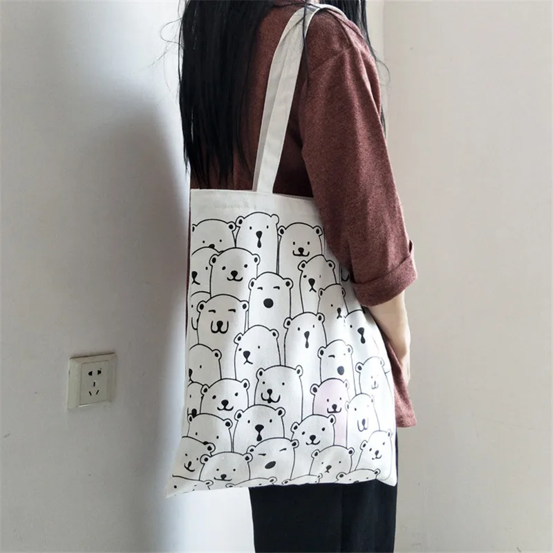 YILE Cotton Canvas Eco Shopping Tote Shoulder Bag Printed Bear Changing Color DY8151
YILE Cotton Canvas Eco Shopping Tote Shoulder Bag Printed Bear Changing Color DY8151