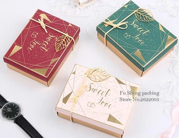 Green/Red candy box with Golden leaf decoration bakery package dessert candy cookie cake packing box gift wrap boxes supply 100p
Green/Red candy box with Golden leaf decoration bakery package dessert candy cookie cake packing box gift wrap boxes supply 100p