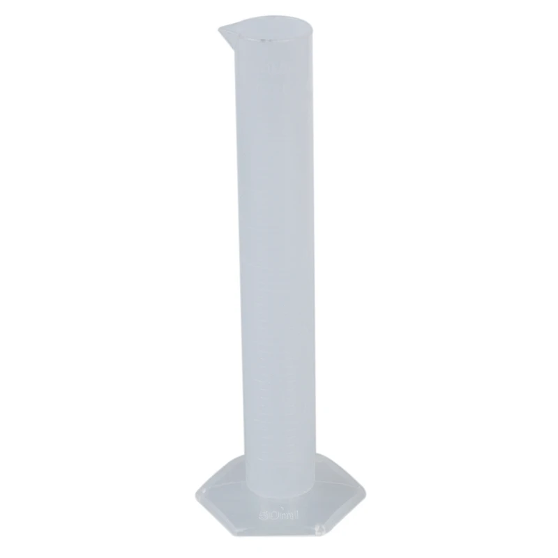 50 ml Transparent plastic graduated tube.
50 ml Transparent plastic graduated tube.