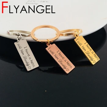 New Creative Keyring Stamped I Have A Hero I Call Him Daddy Mini Car Key Tag For Best Father Gifts Bag Charm Father's Day Gifts
New Creative Keyring Stamped I Have A Hero I Call Him Daddy Mini Car Key Tag For Best Father Gifts Bag Charm Father's Day Gifts