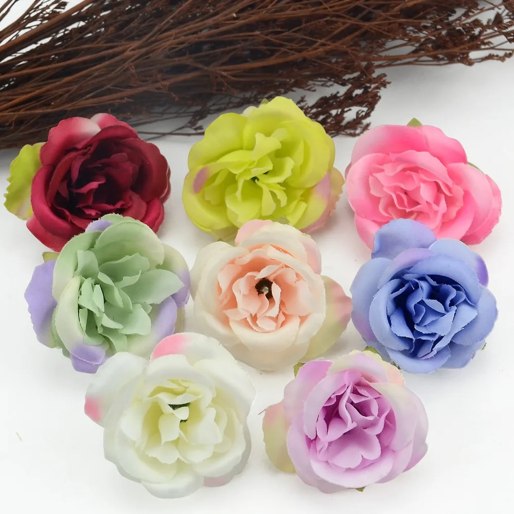 80pcs/lot Mini Artificial Flowers Silk Roses Heads For Wedding Decoration Party Fake Scrapbooking Floral Wreath Home Accessories
80pcs/lot Mini Artificial Flowers Silk Roses Heads For Wedding Decoration Party Fake Scrapbooking Floral Wreath Home Accessories