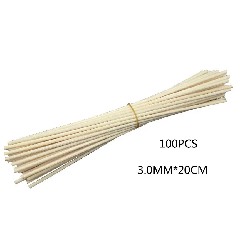 30Pcs/100Pcs Rattan Reed Sticks Fragrance Reed Diffuser Aroma Oil Diffuser Rattan Sticks for Home Bathrooms Fragrance Diffuser