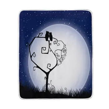 Romantic Moon Night Owl on Love Tree Blanket Soft Warm Cozy Bed Couch Lightweight Polyester Blanket Throw 
Romantic Moon Night Owl on Love Tree Blanket Soft Warm Cozy Bed Couch Lightweight Polyester Blanket Throw