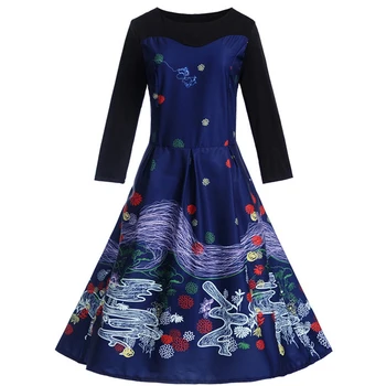 Toppick Floral Print Autumn Winter Dress Women Hepburn Jurken Vintage Christmas Dress Sexy Party Festival Gift Dresses Plus Size
Toppick Floral Print Autumn Winter Dress Women Hepburn Jurken Vintage Christmas Dress Sexy Party Festival Gift Dresses Plus Size