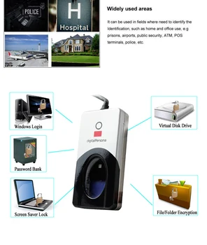 Digital Persona biometric single fingerprint scanner zk URU4500 URU5000 U.are.U4000B 
Digital Persona biometric single fingerprint scanner zk URU4500 URU5000 U.are.U4000B