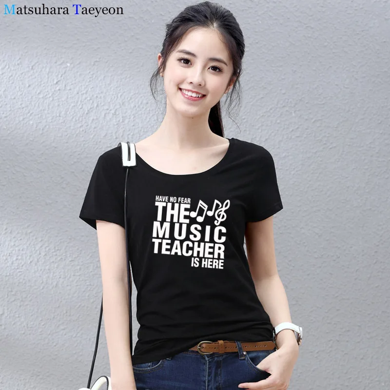 Have No Fear The Music Teacher Is Here T Shirt Novelty Funny T-shirt Women Clothing Casual Short Sleeve tshirts Tops Tees Female
Have No Fear The Music Teacher Is Here T Shirt Novelty Funny T-shirt Women Clothing Casual Short Sleeve tshirts Tops Tees Female