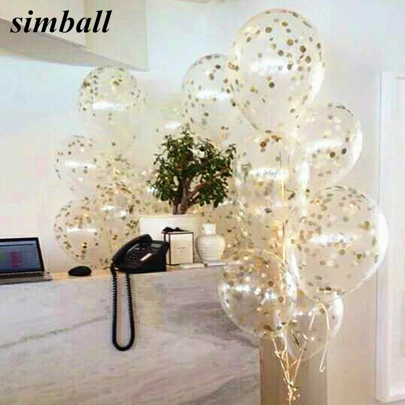 10pcs 6 Color Inflatable Confetti Balloon Baby Shower 12inch Latex Clear Balloons Kids Birthday Party Wedding Decoration Ballon
10pcs 6 Color Inflatable Confetti Balloon Baby Shower 12inch Latex Clear Balloons Kids Birthday Party Wedding Decoration Ballon