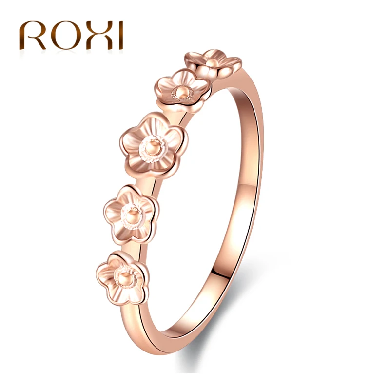 ROXI New Wedding Ring Rose Gold Color anelli Flower Ring bague Engagement anillos anel Rings for Women Jewelry Drop shipping
ROXI New Wedding Ring Rose Gold Color anelli Flower Ring bague Engagement anillos anel Rings for Women Jewelry Drop shipping