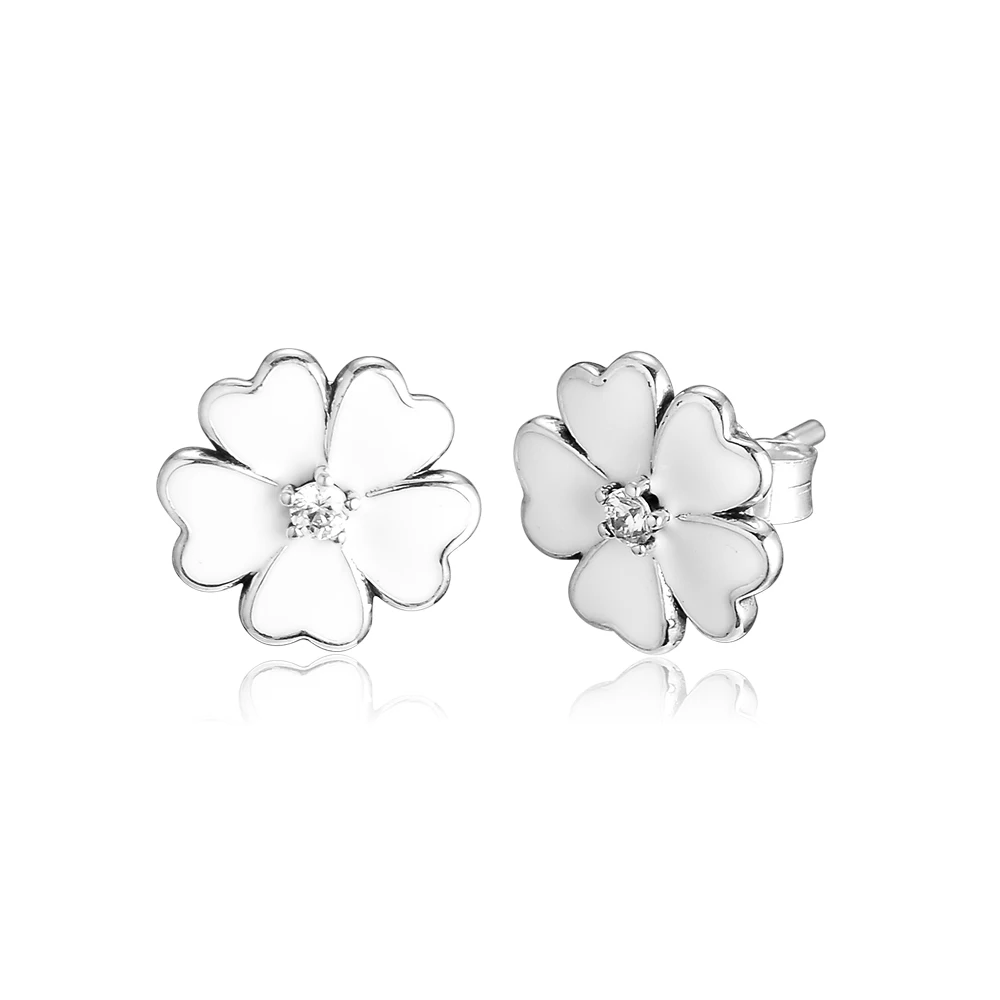 CKK 925 Sterling Silver Primrose, White Enamel Stud Earrings For Women Original Jewelry Making Anniversary Gift
CKK 925 Sterling Silver Primrose, White Enamel Stud Earrings For Women Original Jewelry Making Anniversary Gift
