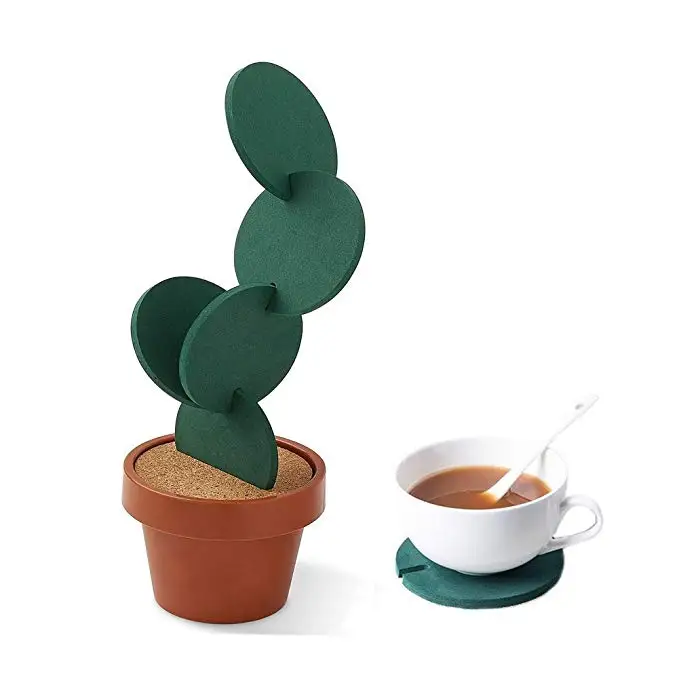 Cactus Coasters Silicone Cup Mat Stand Under Hot Table Placemat Kitchen Accessories Prevents Table Damage and Spill
Cactus Coasters Silicone Cup Mat Stand Under Hot Table Placemat Kitchen Accessories Prevents Table Damage and Spill