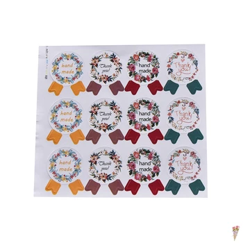 60pcs/5 Sheets DIY Vintage Handmade Stickers Kraft Label Sticker Hand Made For Gift Cake bake Sealing Sticker
60pcs/5 Sheets DIY Vintage Handmade Stickers Kraft Label Sticker Hand Made For Gift Cake bake Sealing Sticker
