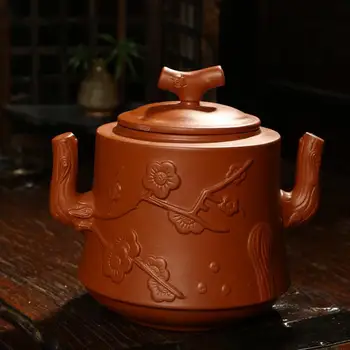 Yixing Zisha purple clay teacaddy tea jar tea tank Puer oolong pottery plum type small size Storage tank onsale~
Yixing Zisha purple clay teacaddy tea jar tea tank Puer oolong pottery plum type small size Storage tank onsale~