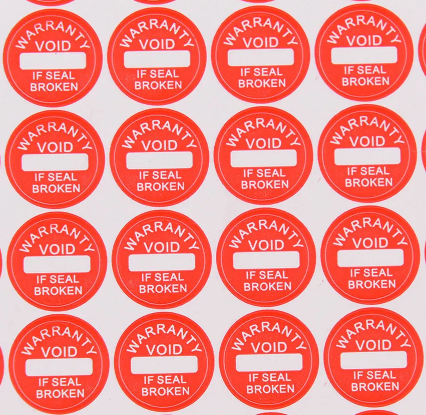5 sheets (520 pieces in total) 10mm x 10mm Strong Adhesive Guaranteed Friable Seal Label Sticker Universal Guarantee VOID Sticke
5 sheets (520 pieces in total) 10mm x 10mm Strong Adhesive Guaranteed Friable Seal Label Sticker Universal Guarantee VOID Sticke