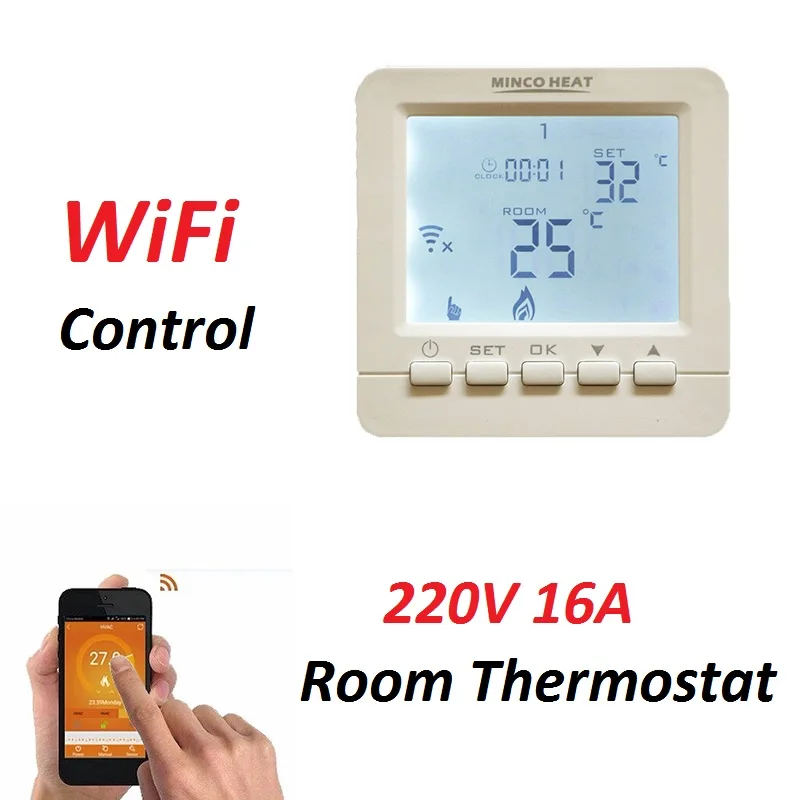 Mechanical 220V 16A Electric Floor Heating Temperature Controller HY02B05 WiFi Room Thermostat
Mechanical 220V 16A Electric Floor Heating Temperature Controller HY02B05 WiFi Room Thermostat
