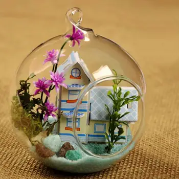 DIY Hanging Dollhouse Glass Ball Miniature Fairy Garden Ornaments Accessories Kit For Wedding Home Decorations
DIY Hanging Dollhouse Glass Ball Miniature Fairy Garden Ornaments Accessories Kit For Wedding Home Decorations