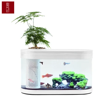 Original XIAOMI Geometry Fish Tank Aquaponics Ecosystem Small Water Garden Ecological Fish Tank Aquarium Transparent Aquarium
Original XIAOMI Geometry Fish Tank Aquaponics Ecosystem Small Water Garden Ecological Fish Tank Aquarium Transparent Aquarium