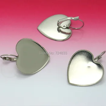 Blank Stainless Steel Clip Hook Earrings Bases with 25mm Heart Bezel tray Cabochon Wire Ear Clip Earrings Settings Findings
Blank Stainless Steel Clip Hook Earrings Bases with 25mm Heart Bezel tray Cabochon Wire Ear Clip Earrings Settings Findings