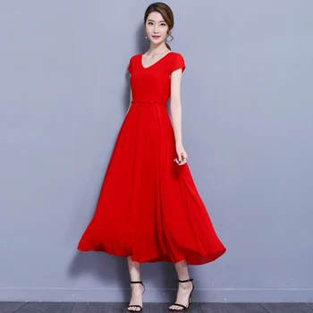 2018 Summer Women Party Dress Deep V Neck Solid Chiffon Maxi Dress Backless Black Red Female Maxi Dresses Plus size
2018 Summer Women Party Dress Deep V Neck Solid Chiffon Maxi Dress Backless Black Red Female Maxi Dresses Plus size