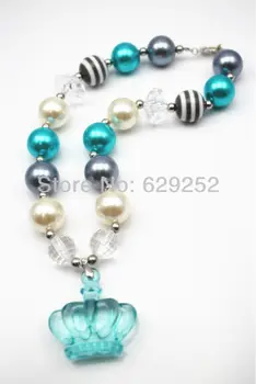 10pcs lot Blue Crown Bubblegum Beaded Girl Bubblegum Chunky Necklace Tickle Me Couture CB190
10pcs lot Blue Crown Bubblegum Beaded Girl Bubblegum Chunky Necklace Tickle Me Couture CB190
