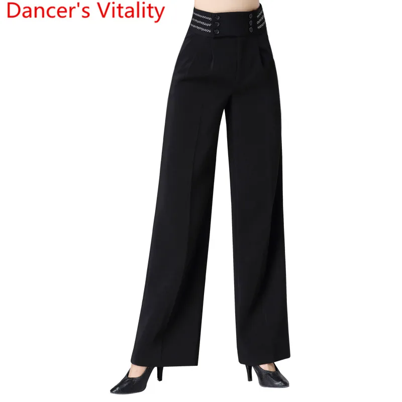 Modern Dance Long Loose Pants Women National Standard Dance 2019 New High Waist Ballroom Waltz Jazz Latin Practice Trousers
Modern Dance Long Loose Pants Women National Standard Dance 2019 New High Waist Ballroom Waltz Jazz Latin Practice Trousers