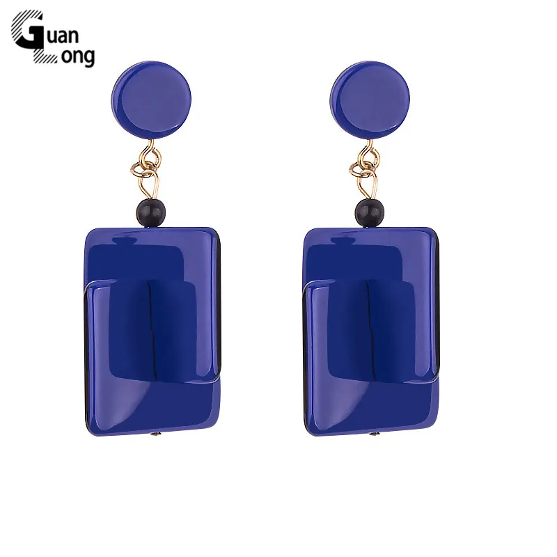 Guanlong classic resin dangle earrings for women Statement Geometric square Retro acrylic Dangling Earring Jewelry
Guanlong classic resin dangle earrings for women Statement Geometric square Retro acrylic Dangling Earring Jewelry