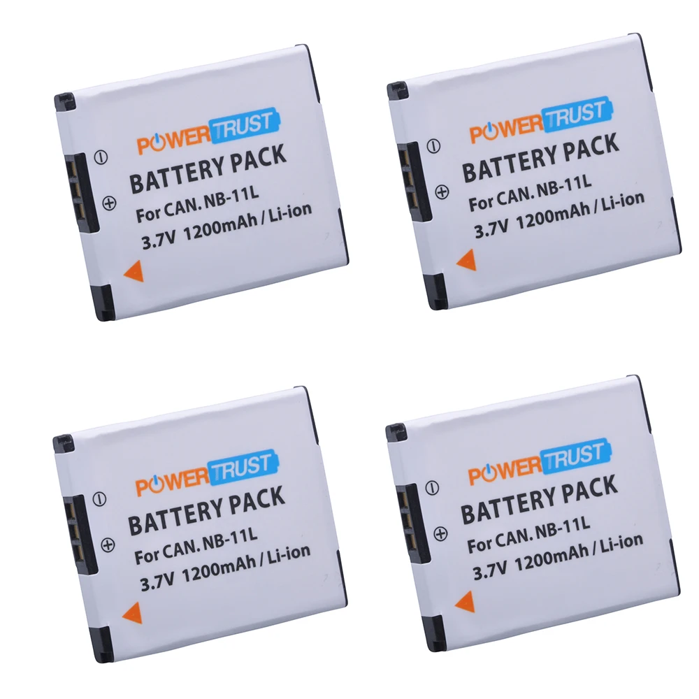 4 шт 3 7 V 1200mAh NB-11L NB 11L NB11L Аккумулятор для камеры Canon PowerShot | Электроника