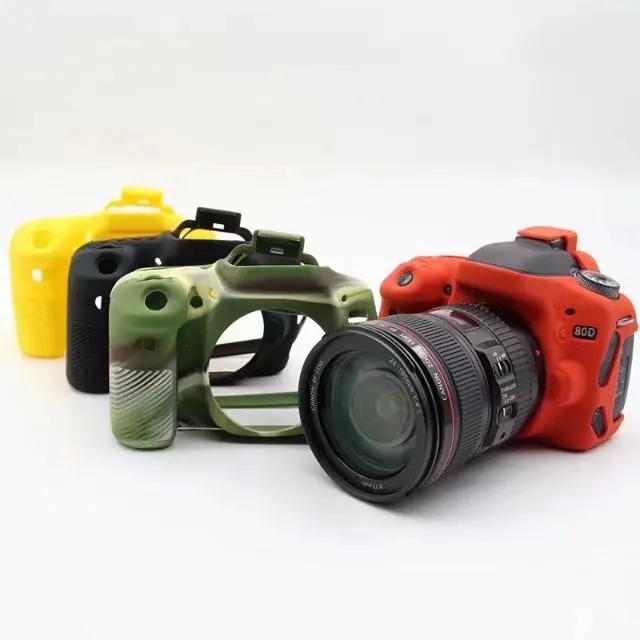 DSLR Camera Bag Silicone Rubber Protection Case for Canon EOS 80D Camera Accessories
DSLR Camera Bag Silicone Rubber Protection Case for Canon EOS 80D Camera Accessories
