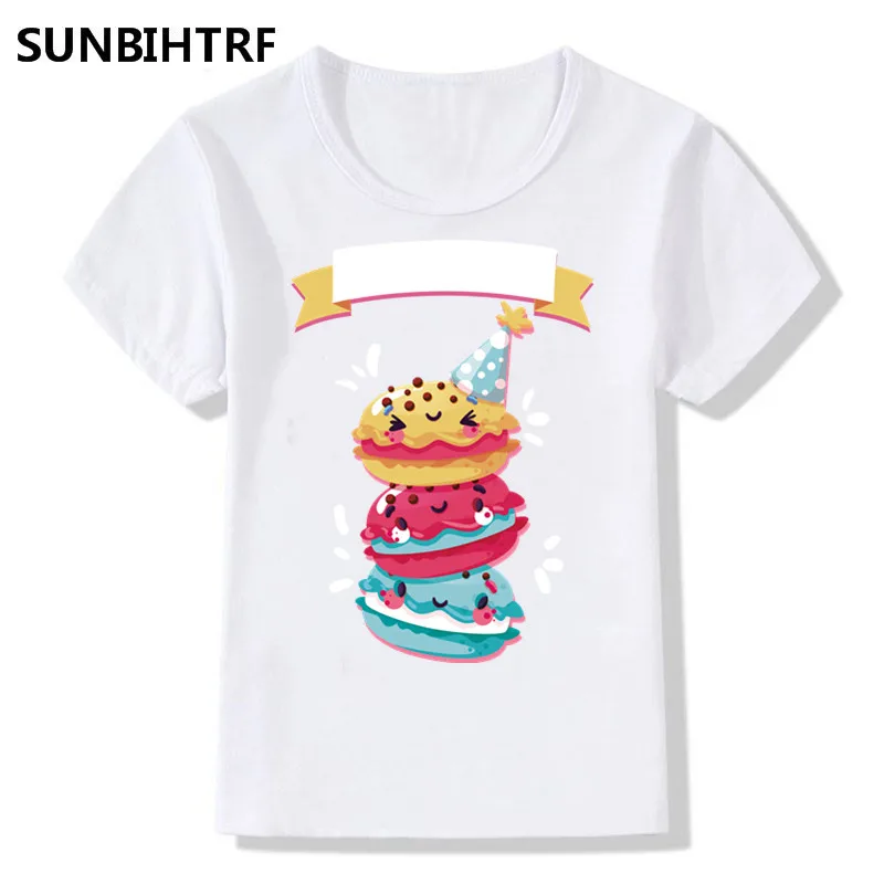 2018 Print Cartoon Color Macaroon Funny T-Shirts For Children Big Boy and Girl Summer Tees Tops O-Novelty Cute Baby Clothes
2018 Print Cartoon Color Macaroon Funny T-Shirts For Children Big Boy and Girl Summer Tees Tops O-Novelty Cute Baby Clothes