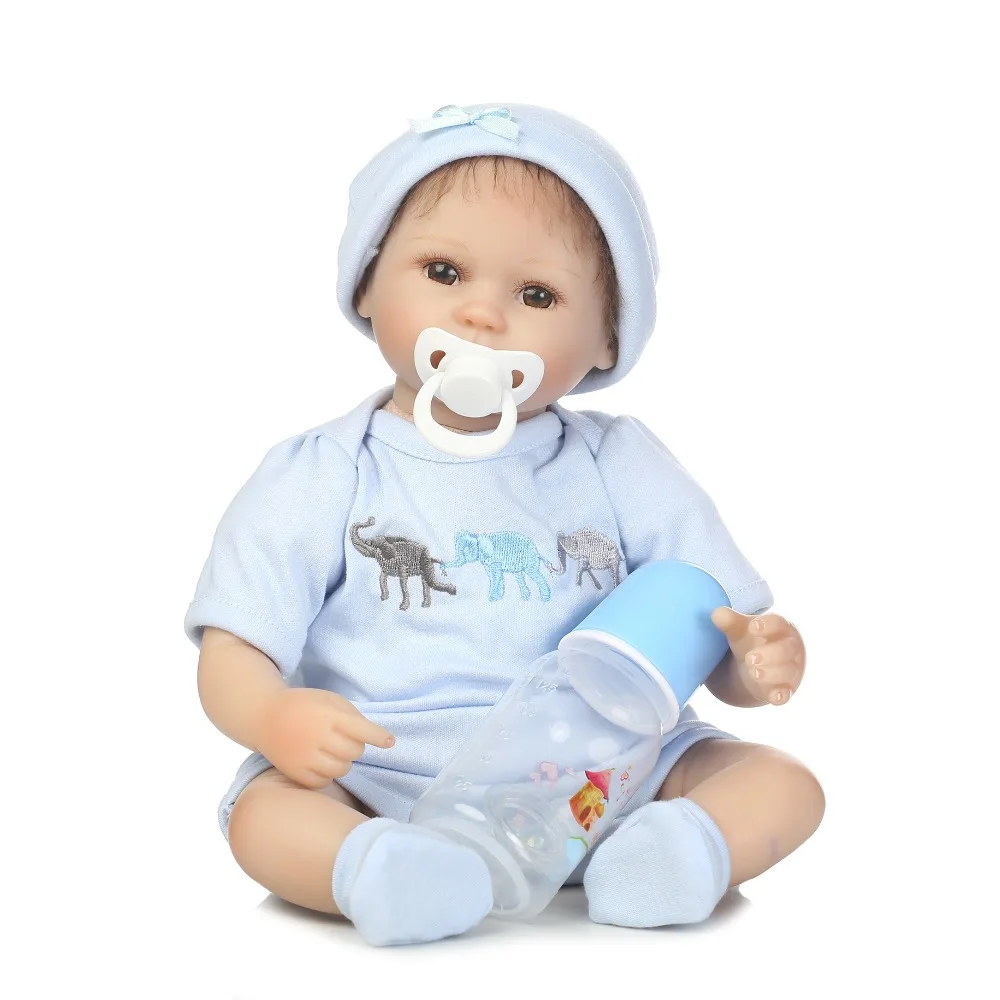 NPK 16inch 40cm Reborn Babies Silicone infant Dolls cloth body white skin bebe ailve adorable Toddler toy kids birthday gift
NPK 16inch 40cm Reborn Babies Silicone infant Dolls cloth body white skin bebe ailve adorable Toddler toy kids birthday gift