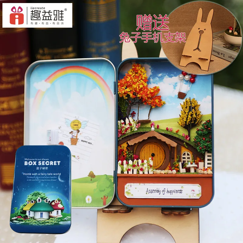 Box Theatre Dollhouse Furniture Miniature Toy DIY Miniature Doll House Furnitures LED Light Iron Box Theater Fairy Tales Kid Toy
Box Theatre Dollhouse Furniture Miniature Toy DIY Miniature Doll House Furnitures LED Light Iron Box Theater Fairy Tales Kid Toy