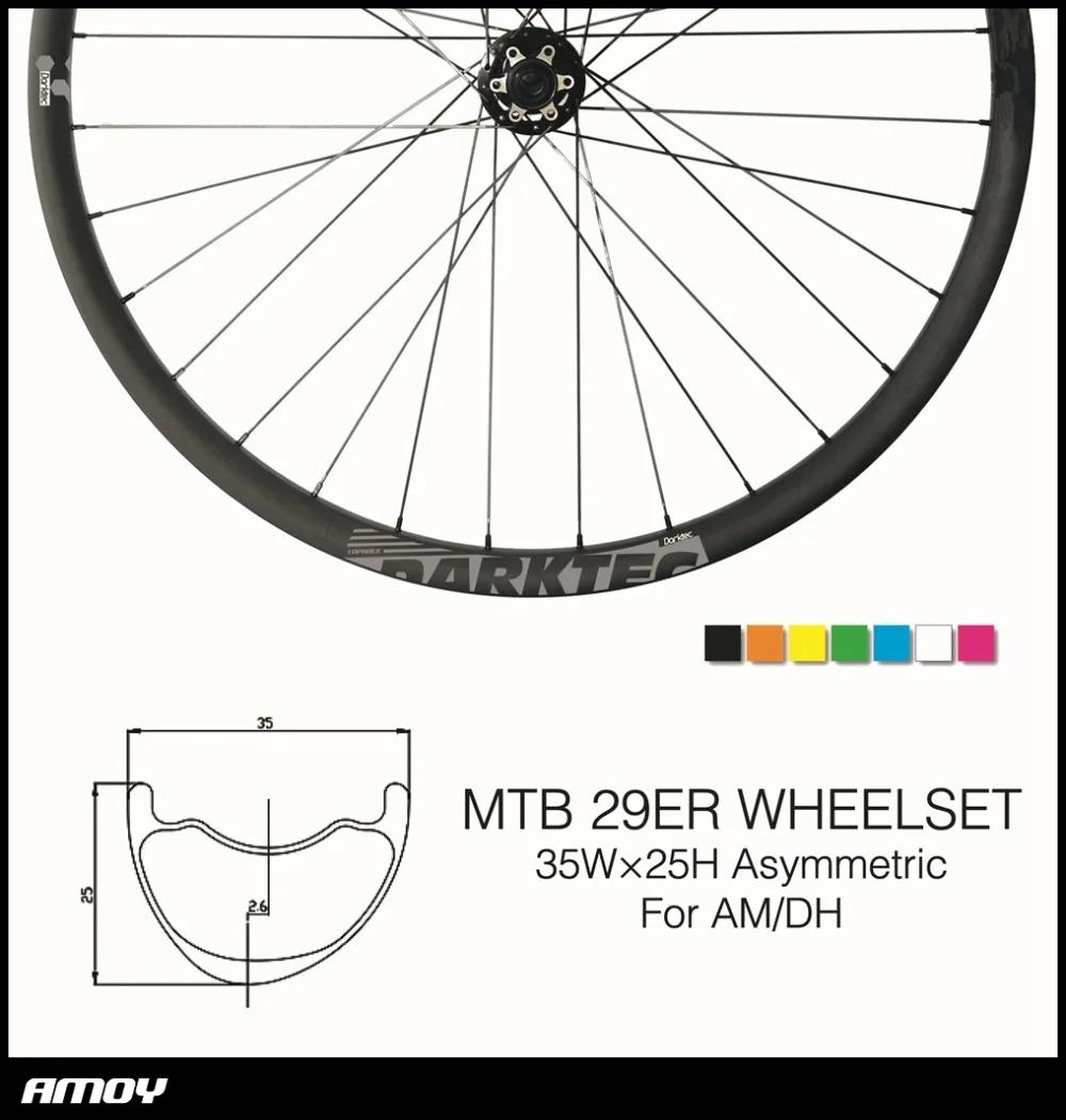 35mm wide 25mm depth clincher used carbon wheels hub novatec 771/772 29er MTB wheels, Disc Brake mountain tubuless wheelset
35mm wide 25mm depth clincher used carbon wheels hub novatec 771/772 29er MTB wheels, Disc Brake mountain tubuless wheelset