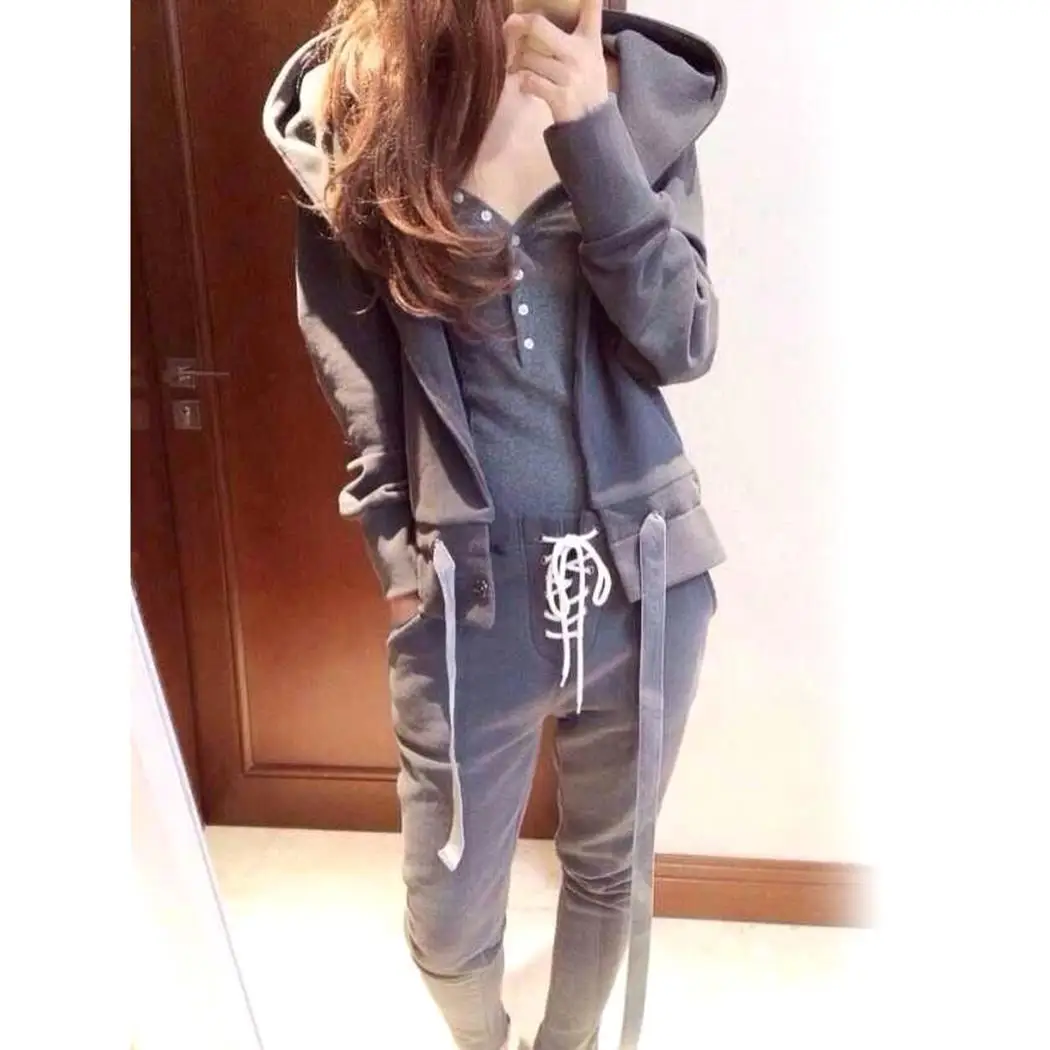 3PCS Women Casual Hooded Long Sleeve Ankle Length Sweatshirt Pockets Tracksuits Loose Regular Sports Suit
3PCS Women Casual Hooded Long Sleeve Ankle Length Sweatshirt Pockets Tracksuits Loose Regular Sports Suit