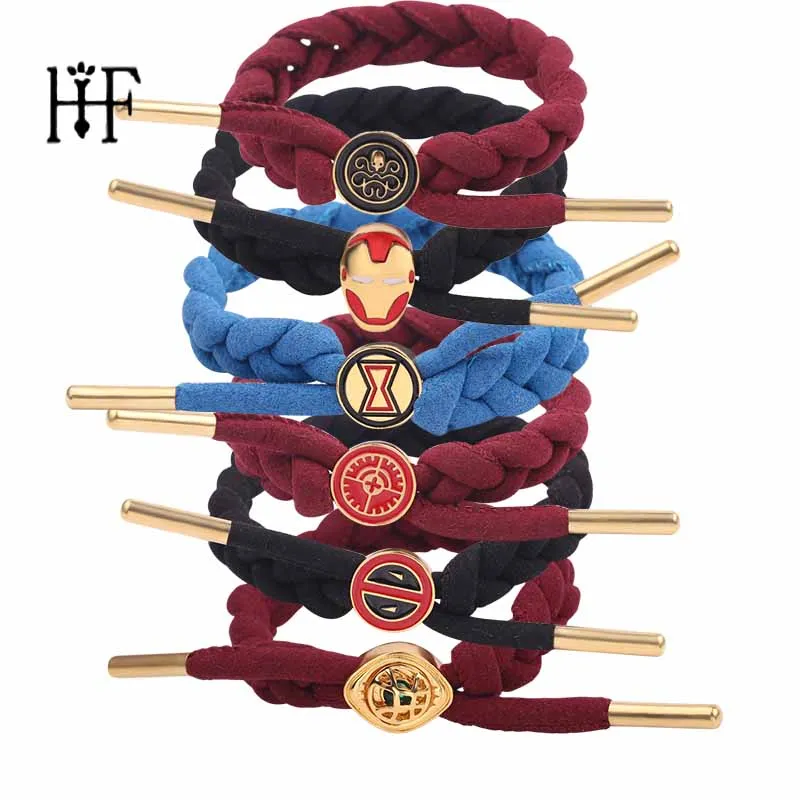 The Avengers Doctor Strange Bracelets for Women Thor Hammer Deadpool Iron Man Spider Charm Braided Leather Bracelet Bracelets
The Avengers Doctor Strange Bracelets for Women Thor Hammer Deadpool Iron Man Spider Charm Braided Leather Bracelet Bracelets
