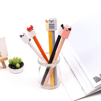 Cute Animal Gel Pen Cartoon Fox Dog Cat Pens 0.5mm Black Ink Stationery Office School Supplies
Cute Animal Gel Pen Cartoon Fox Dog Cat Pens 0.5mm Black Ink Stationery Office School Supplies